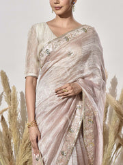 Mauve Tissue Saree