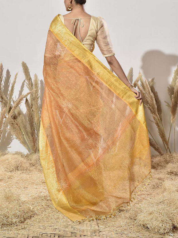 Yellow Tissue Saree