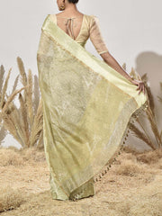 Green Tissue Saree