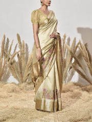 Golden Silk Saree