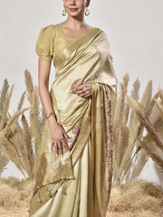 Golden Silk Saree