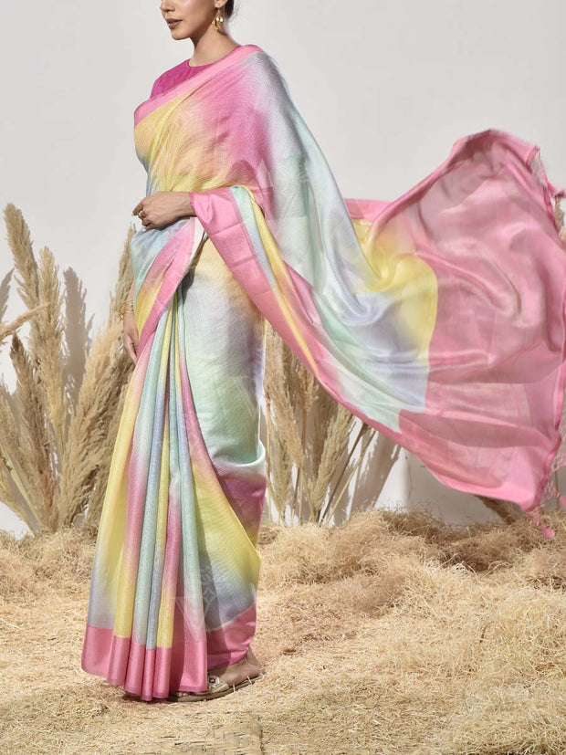 Multi Color Kota Silk Saree