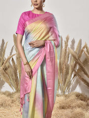 Multi Color Kota Silk Saree