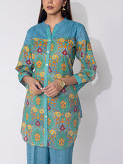 Blue Cotton Printed Co-ord Set
