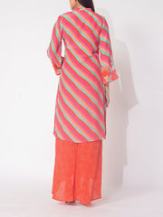 Multicolor Leheriya Vasansi Silk Printed Kurta and Pant Set