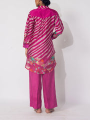 Pink Vasansi Silk Printed Co-ord Set