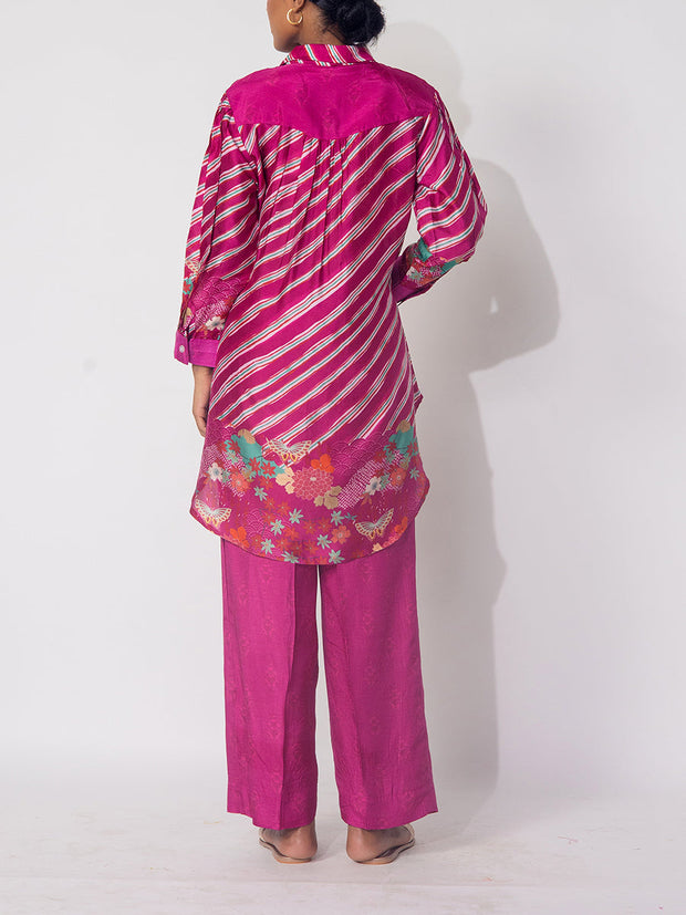 Pink Vasansi Silk Printed Co-ord Set