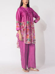 Pink Vasansi Silk Printed Co-ord Set