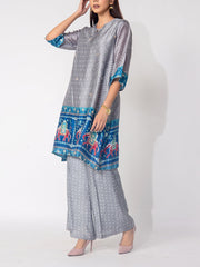 Grey Bandhani  Vasansi Silk Co-ord Set
