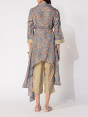 Grey Vasansi Silk Co-Ord Set