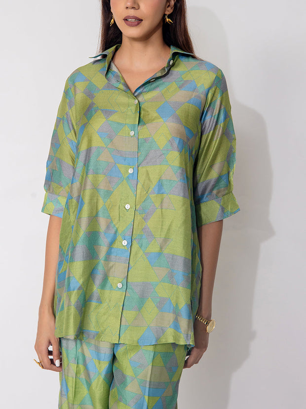 Green Vasansi silk Co-Ord Set