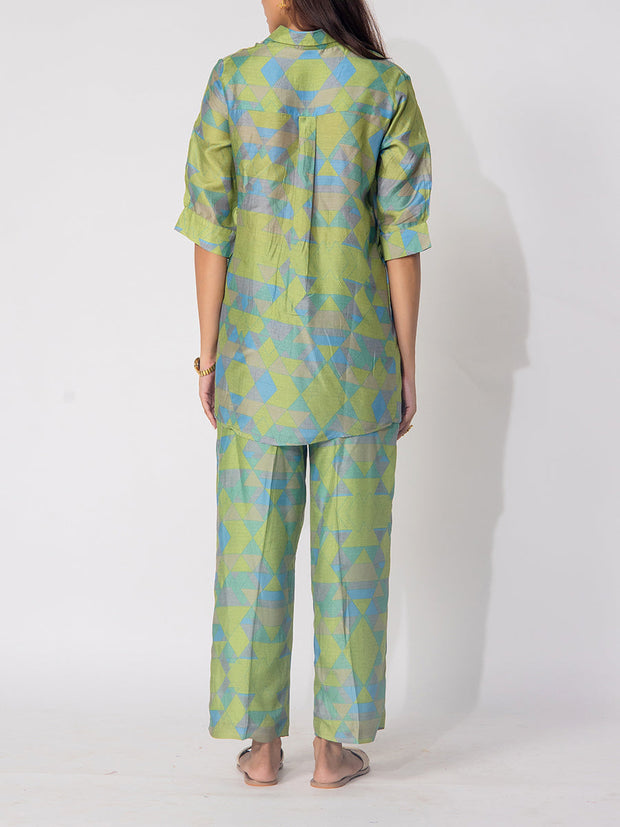 Green Vasansi silk Co-Ord Set