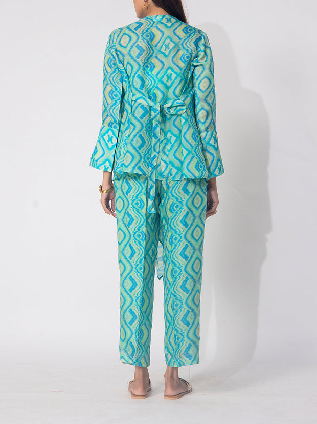 Sea Green Vasansi silk Co-Ord Set