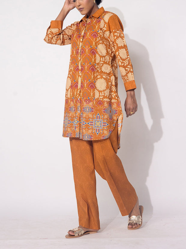 Mustard Cotton Co-Ord Set