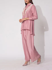 Dusty Rose Silk Co-Ord Set