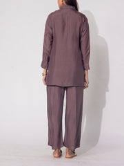 Brown Silk Co-Ord Set