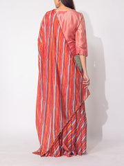 Pink Embroidered Vasansi Silk Salwar Suit