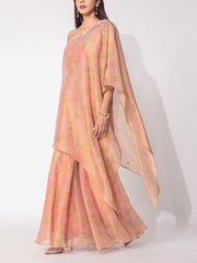 Peach Tissue Co-Ord Set