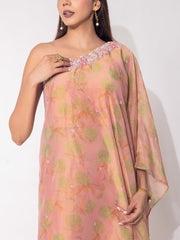 Peach Tissue Co-Ord Set