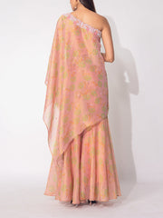 Peach Tissue Co-Ord Set