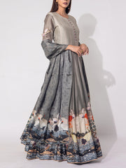 Grey Vasansi Silk Gown