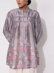 Grey Vasansi Silk Printed TOP