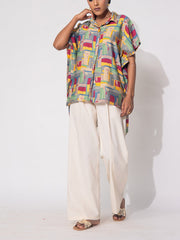 Multicolor Vasansi Silk Printed Top