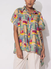Multicolor Vasansi Silk Printed Top
