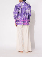 Purple Vasansi Silk Printed Top