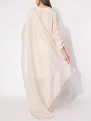 Off-white Tissue Sharara Set