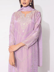 Purple Tissue Sharara Set