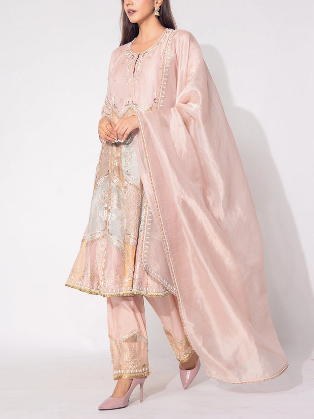 Pink Tissue Suit Set