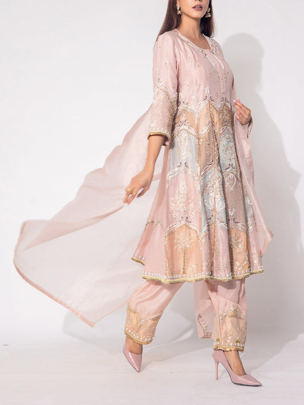 Pink Tissue Suit Set