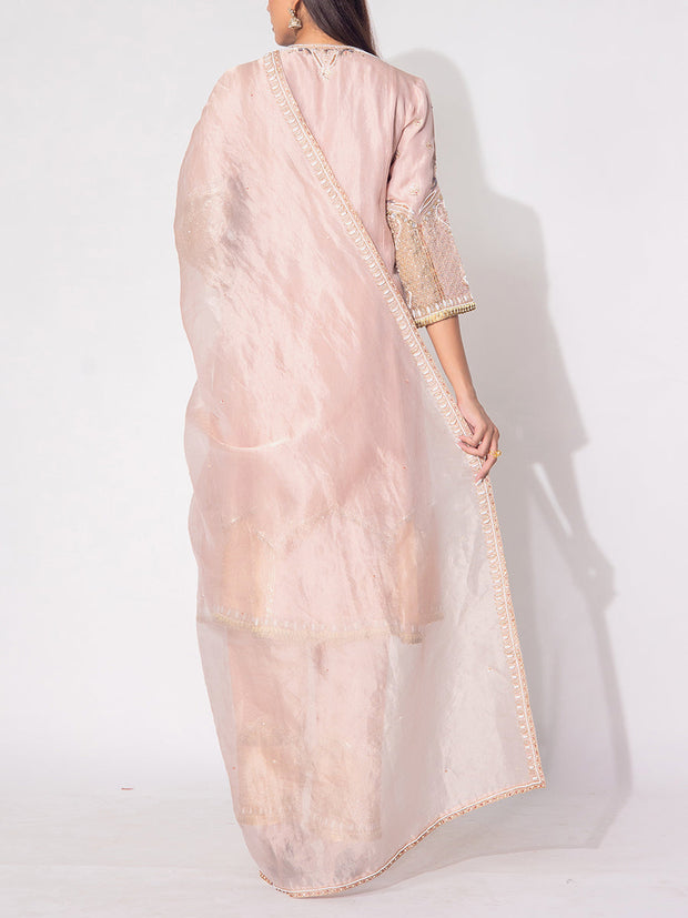 Pink Tissue Suit Set
