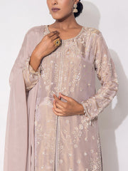 Light Brown Tissue Sharara Set