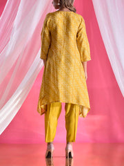 Pear Silk Embroidered Suit Set