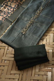 Green Tissue Cotton Dress Material