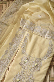 Yellow Kota Cotton Dress Material
