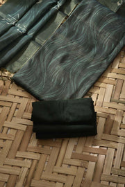 Bottle Green Tissue Cotton Dress Material