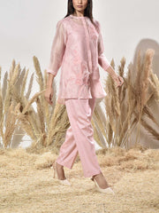 Blush Pink Organza Co Ord Set