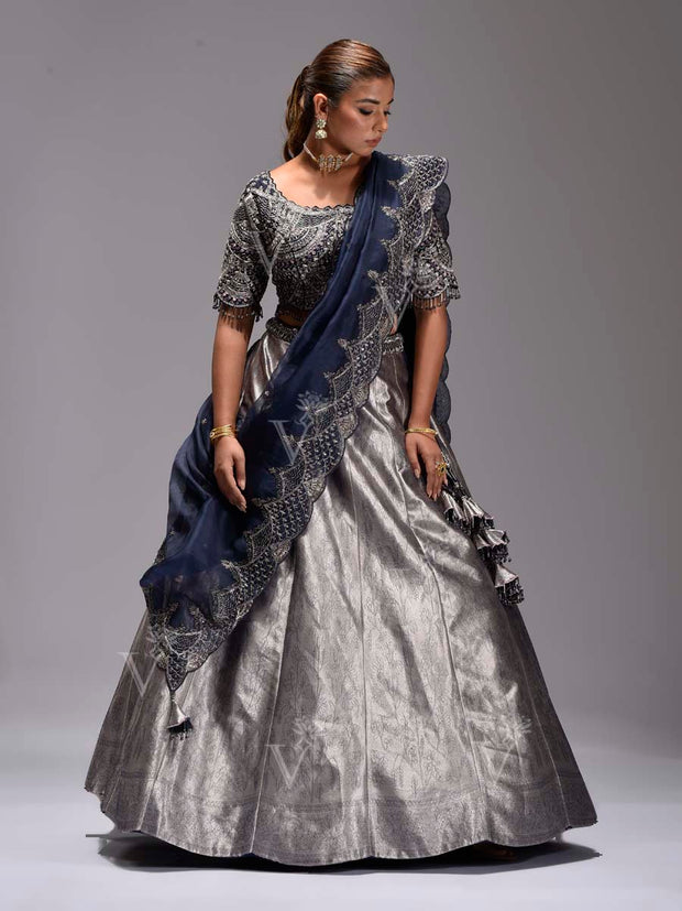 blue grey colour combination dresses Blue Grey Colour Combination Dresses