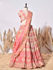 Pink Vasansi Silk Lehenga Set