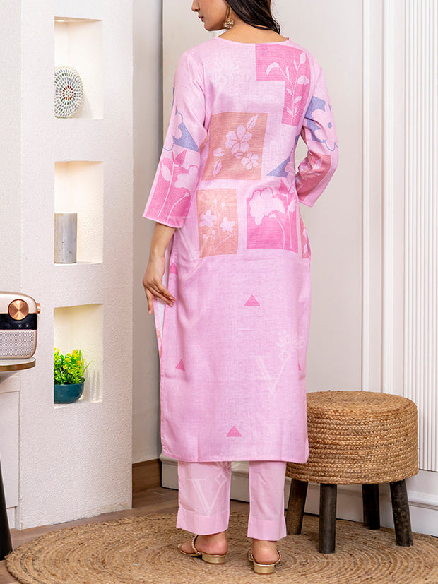 Off White Cotton Silk Kurta Set