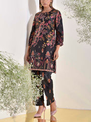 Black Vasansi Silk Embroidered Co Ord Set