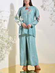 Green Vasansi Silk Co Ord Set