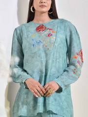 Green Vasansi Silk Co Ord Set