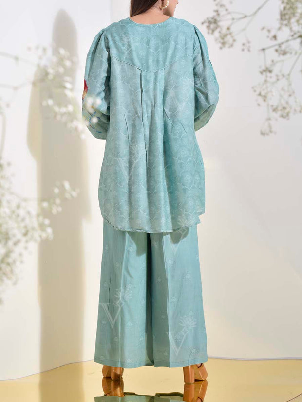 Green Vasansi Silk Co Ord Set