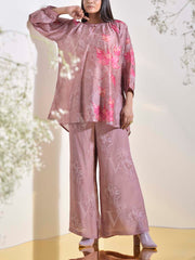 Rose Dust Vasansi Silk Printed Co Ord Set