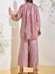Rose Dust Vasansi Silk Printed Co Ord Set