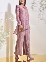 Rose Dust Vasansi Silk Printed Co Ord Set
